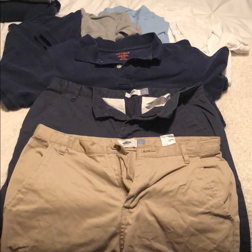 Boys school uniforms.